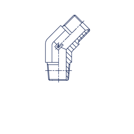 Соединение P45 BSP 1/2" BSPT 1/2" CAST