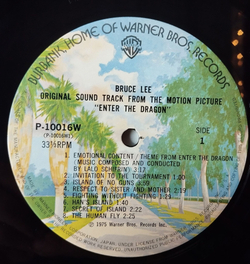 Винтажная виниловая пластинка LP Lalo Schifrin Bruce Lee Soundtrack From Enter The Dragon Выход Дракона Брюс Ли (Japan 1975) (Obi)