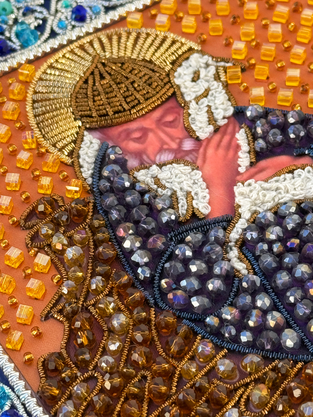 И-23 Набор для вышивания хрустальными камнями Святой Спиридон Тримифунтский