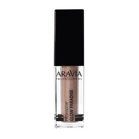 Жидкие сияющие тени для век #02 Тон Античный бежевый Aravia Professional Glow Paradise Antique Taupe 5мл