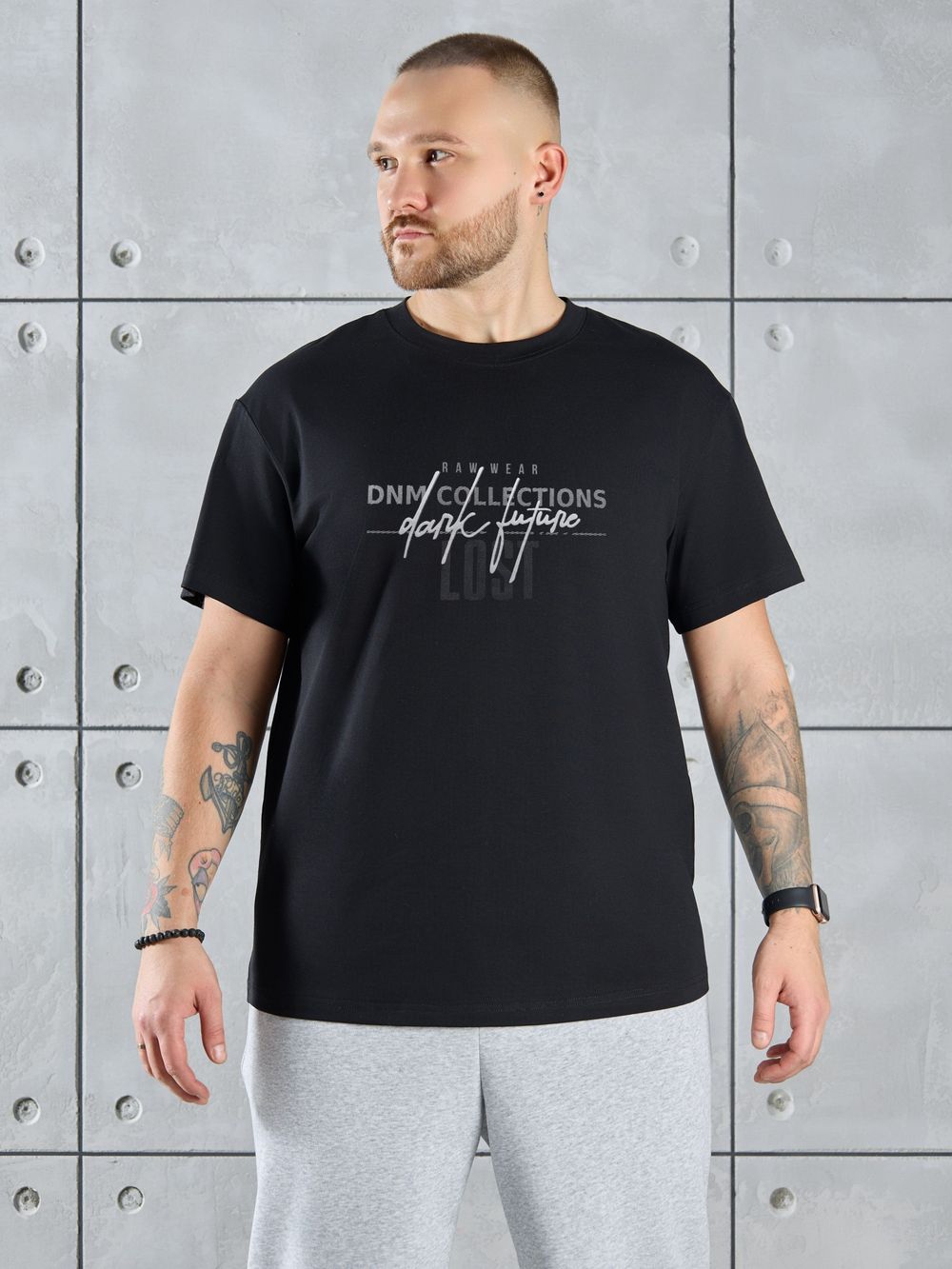 Фуфайка (футболка) мужская Арчи-2 Виотекс ЧЁРНЫЙ