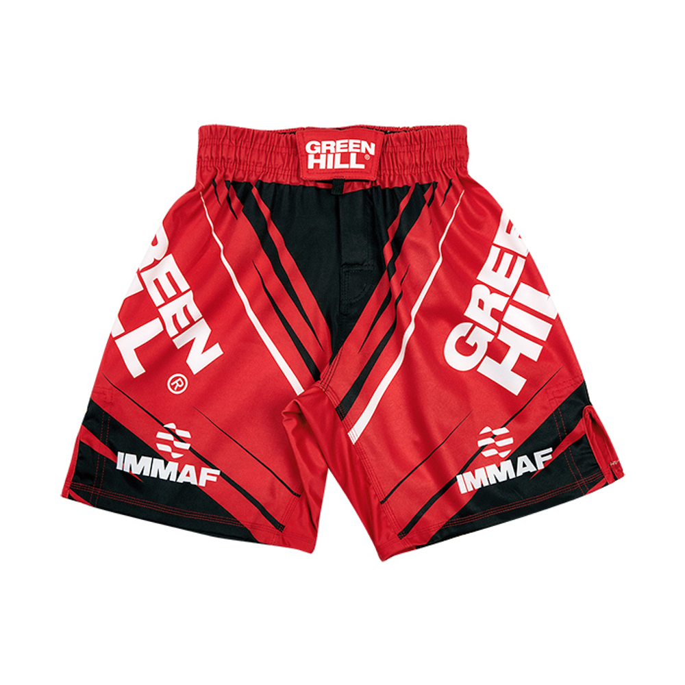MMI-4022 Шорты MMA SHORT IMMAF approved красные