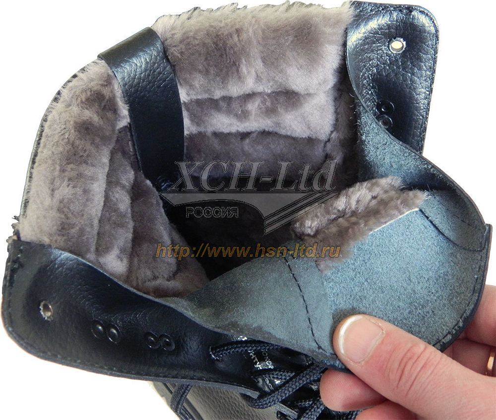 Ботинки мужские ХСН "Охрана Зима" (нат.мех)