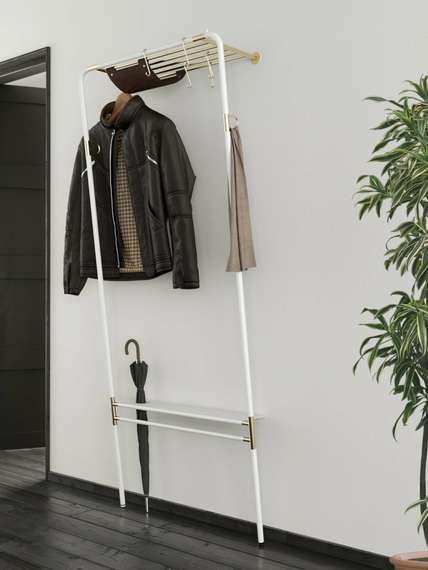 Вешалка в прихожую Lean On Me, белая | Umage | Дания | Купить в Hallberg.ru