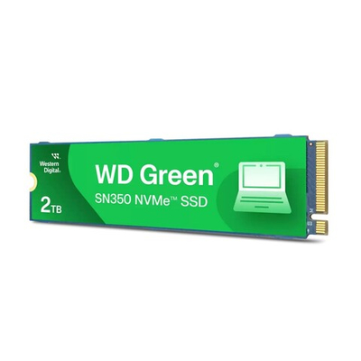 Твердотельный накопитель SSD 2TB Western Digital Green, NVMe, M.2 2280, PCI-E 4x4, (R3200/W3000 MB/s)