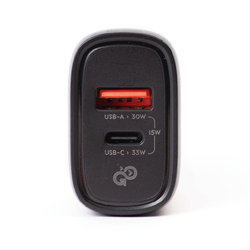 Сетевое зарядное устройство GoGadget CityPump 33W 1хUSB-C 1xUSB-A GaN