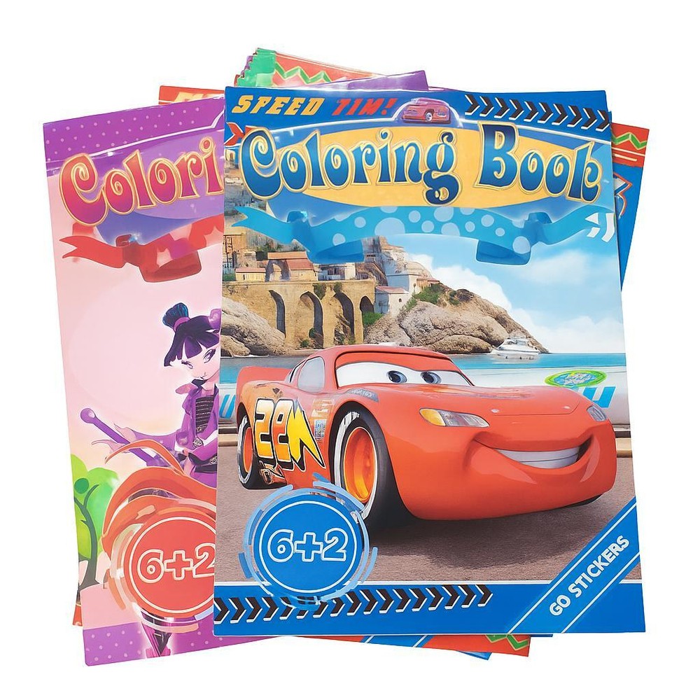 Раскраска Coloring Book +60 наклеек