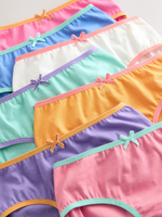 Трусы для девочки Next E87-109, 7 шт., Голубой, Розовый, Белый