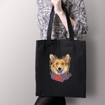 Тканевая сумка "Корги любит тебя больше себя"