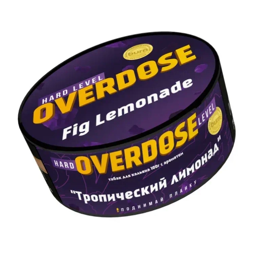 М. Табак для кальяна Overdose Fig Lemonade (Тропический лимонад), 100г.