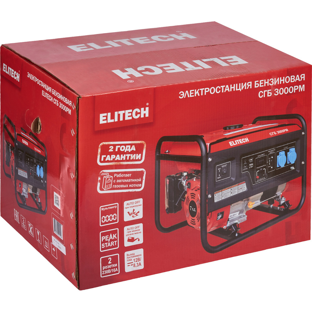 Электростанция ELITECH СГБ 3000 РМ