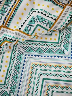 Постельное белье перкаль Сказка "Зигзаг" 2-спальное Наволочка 50х70 см 2 шт Простынь на резинке 160x200 см Пододеяльник 175x215 см