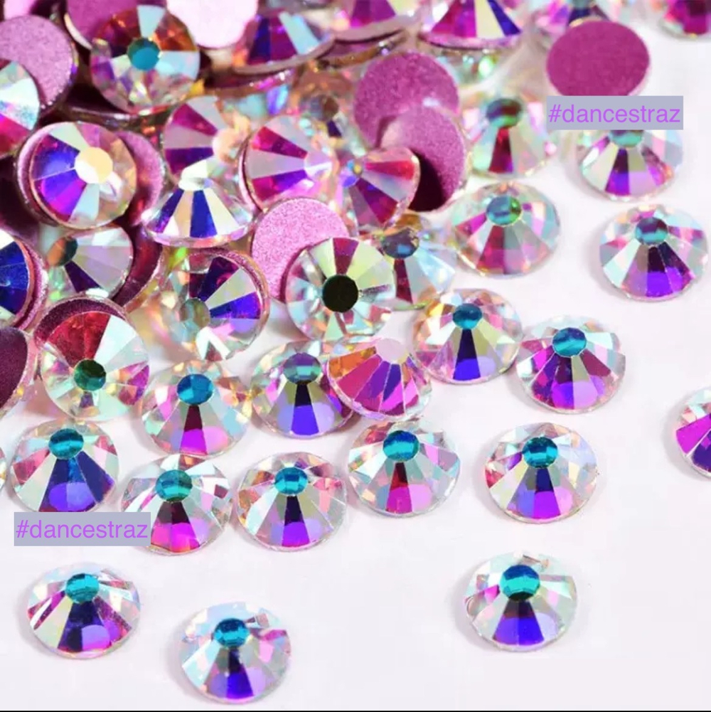 Стразы клеевые, Crystal AB RB, SS16, 1440, (F2)