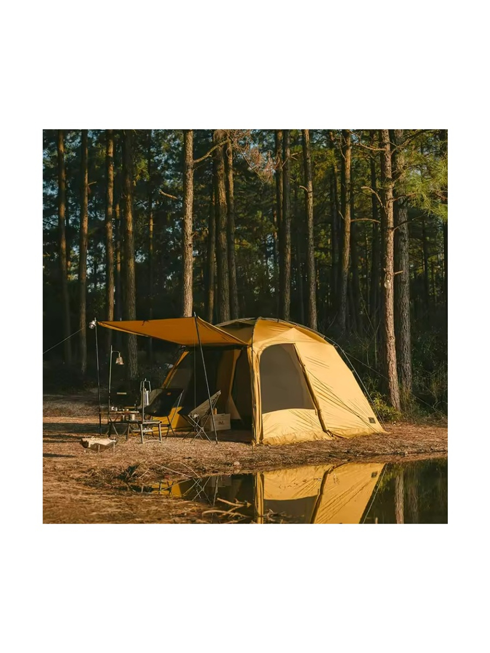 Палатка Naturehike Dune 7.6, 2-местная, коричневая