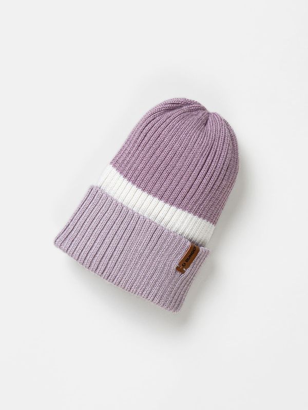 Шапка тыква из смесовой шерсти однослойная Колор блок 