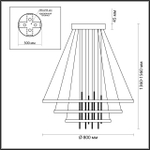 3901/99L ODL Светильник LED 113Вт 4000К 220В IP20 L-VISION