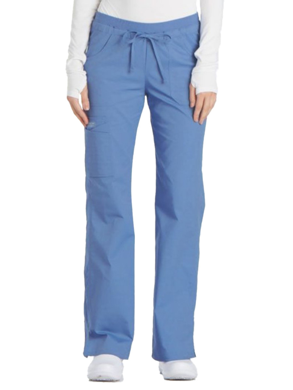 Брюки медицинские женские Cherokee 24001 со шнурком-кулиской, голубой, 48