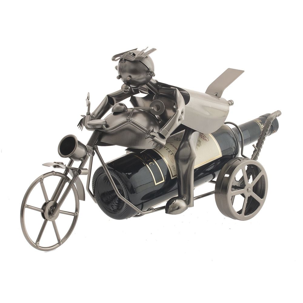 GAEM Подставка для бутылки "Мотоциклист", L42 W14,5 H24 см