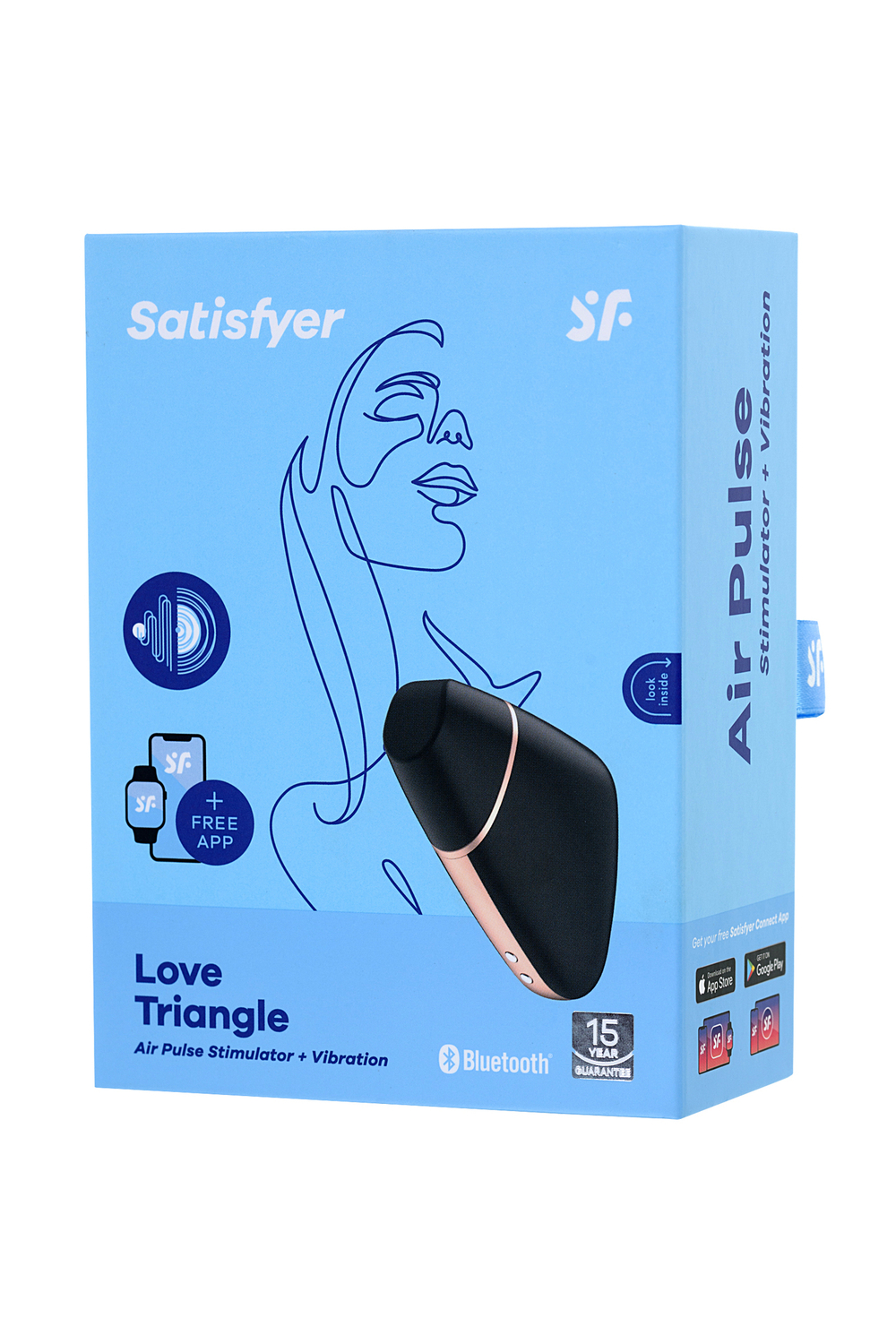 Вакуум-волновой бесконтактный стимулятор клитора Satisfyer Love Triangle черный
