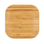 Набор контейнеров для запекания и хранения квадратных с крышками из бамбука, 3 шт.