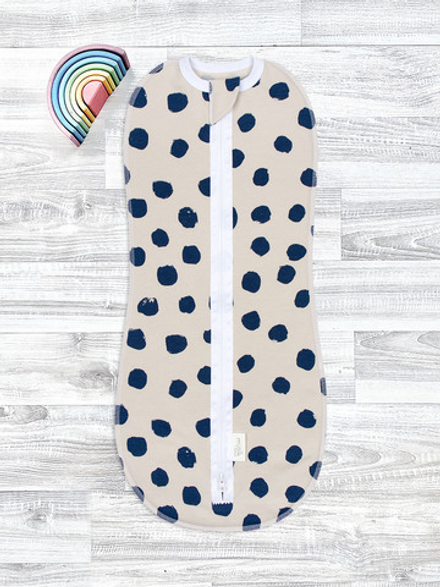 Утеплённый кокон Mjölk Горошки