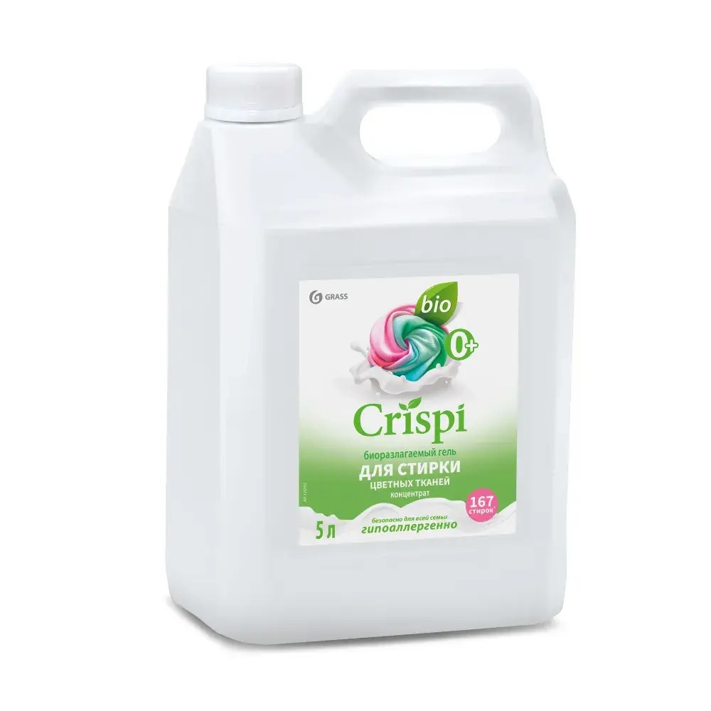 Гель для стирки цветного белья концентрат CRISPI, 5 л канистра