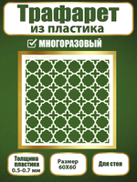 Трафарет для стен из пластика многоразовый 057