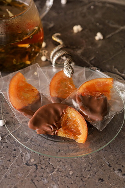 Апельсиновые дольки в шоколаде
