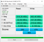 SSD KingFast F10 512Гб, 2.5", SATA3, Retail, TLC, Чтение:550мб/с, Запись:482мб/с (KF2710DCS23BF-512-RTL)