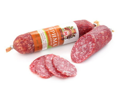 Колбаса сыровяленая "Прима с коньяком" 180г. Гродно