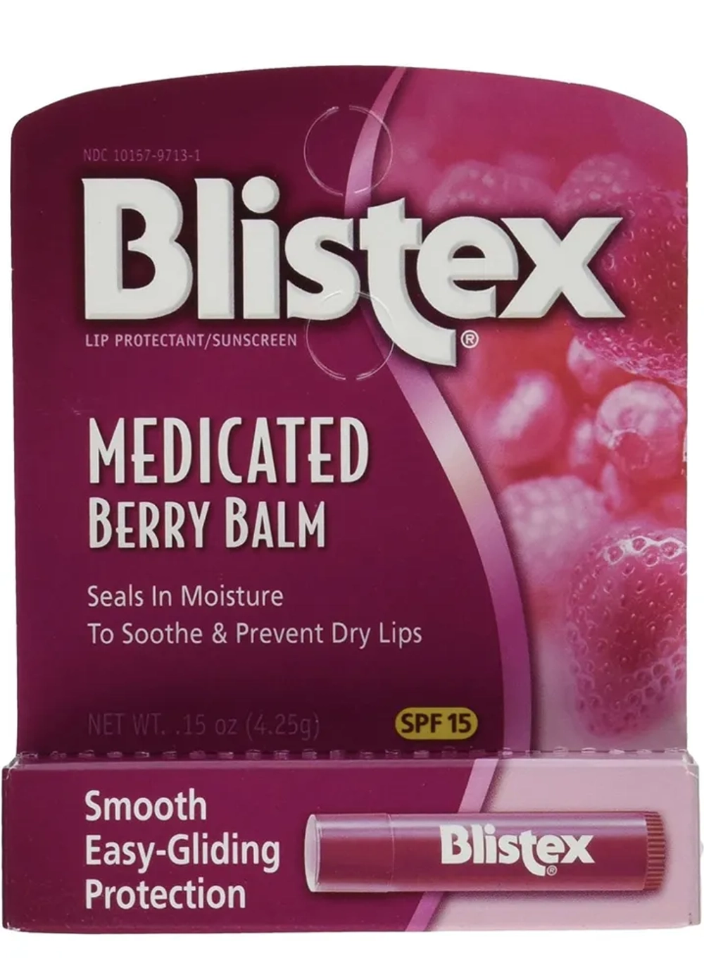 Бальзам для губ ягодный BLISTEX Medicated Berry Balm SPF15 4,25 гр