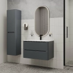 Тумба с раковиной Iddis Edifice 80 EDI80D0i95K темно-серая