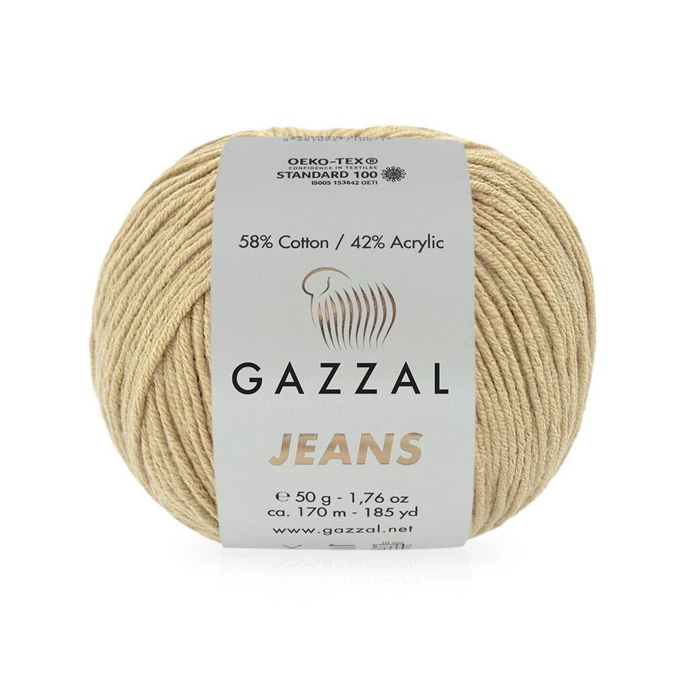 Пряжа GAZZAL Jeans 50 гр. 170 м цвет 1106