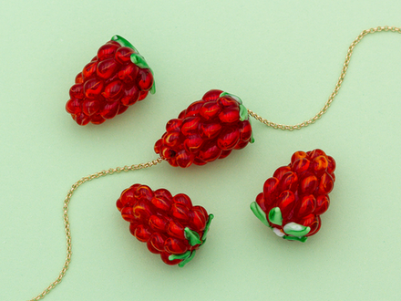 Бусина "Виноград" 23мм, стекло