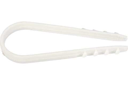 Дюбель-хомут ДХК для круглого кабеля 19-25мм нейлон белый (100шт) КВТ Fortisflex