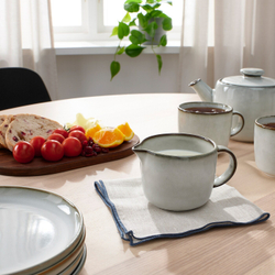 IKEA GLADELIG  (ИКЕА ГЛАДЕЛИГ)  -  Кувшин для молока, серый, 0,4 л