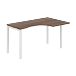 Стол эргономичный на металлокаркасе (белый) SIGMA (СИГМА) МК40х40