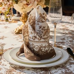 НАБОР САЛФЕТОК ИЗ 2-Х ШТ "ROYAL GARDEN",40Х40СМ, 100% ХЛОПОК ,БЕЖЕВЫЙ ,ТВИЛ