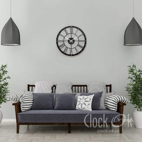 Большие интерьерные часы Loft / Лофт