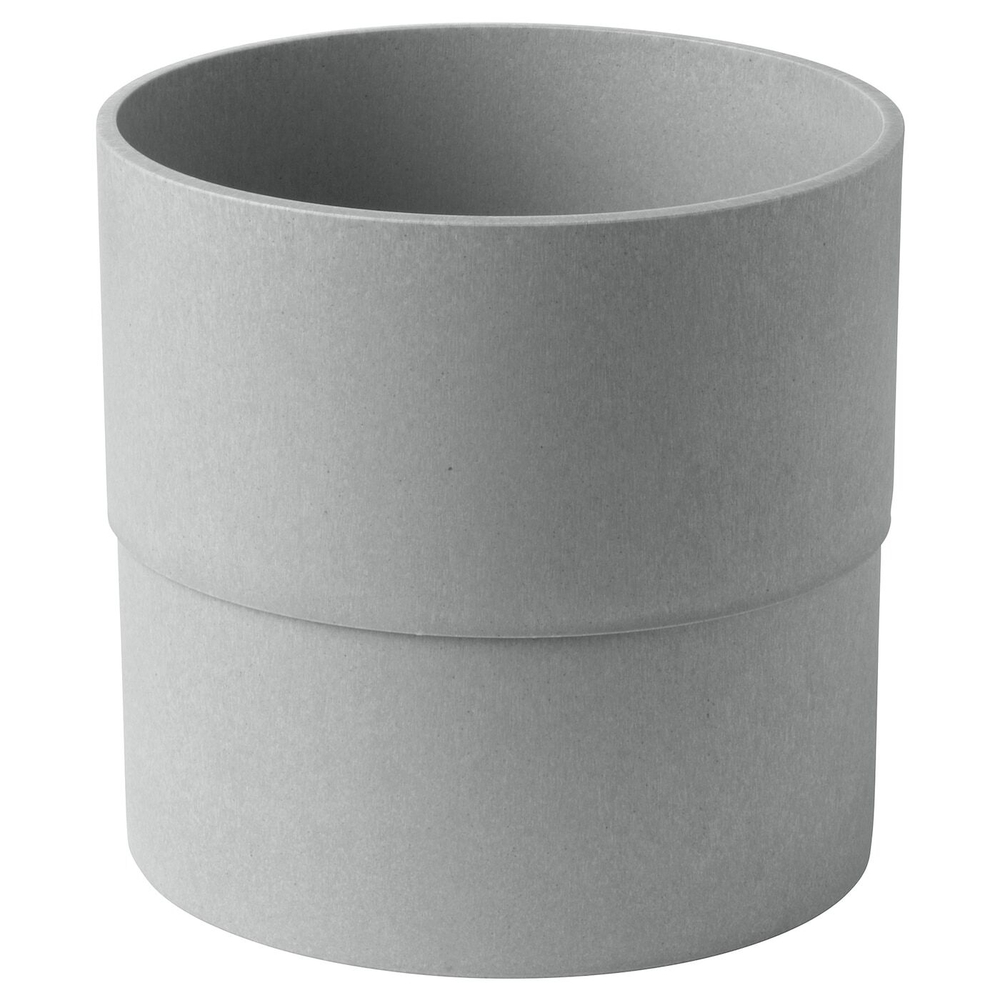 IKEA NYPON  (ИКЕА НЙПОН)  -  Крышка для цветочного горшка, серая, 19 см