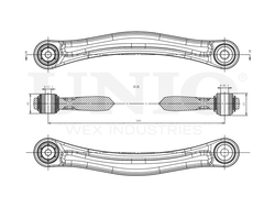 Рычаг подвески поперечный задний верхний правый UNIO SSP-40163