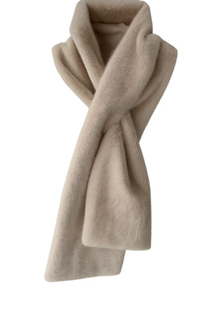 Шарф норка (светло-бежевый)