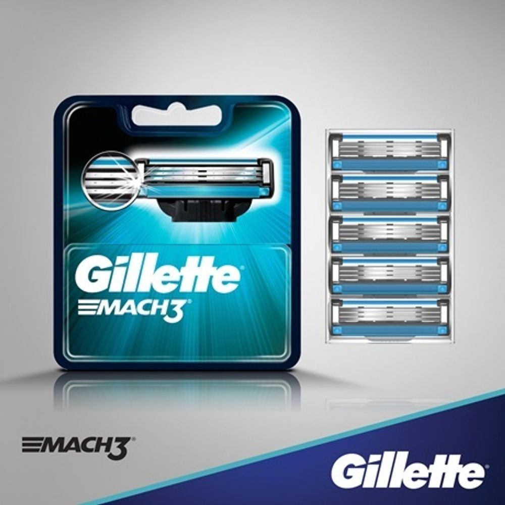 Gillette Кассета запасная Mach3, 4 шт