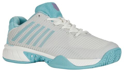 Женские теннисные кроссовки K-Swiss Hypercourt Express 2 - brilliant white/angel blue/sheer lilac