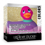 Фиолетово-розовый вибратор-уточка I Rub My Duckie 2.0 Colors