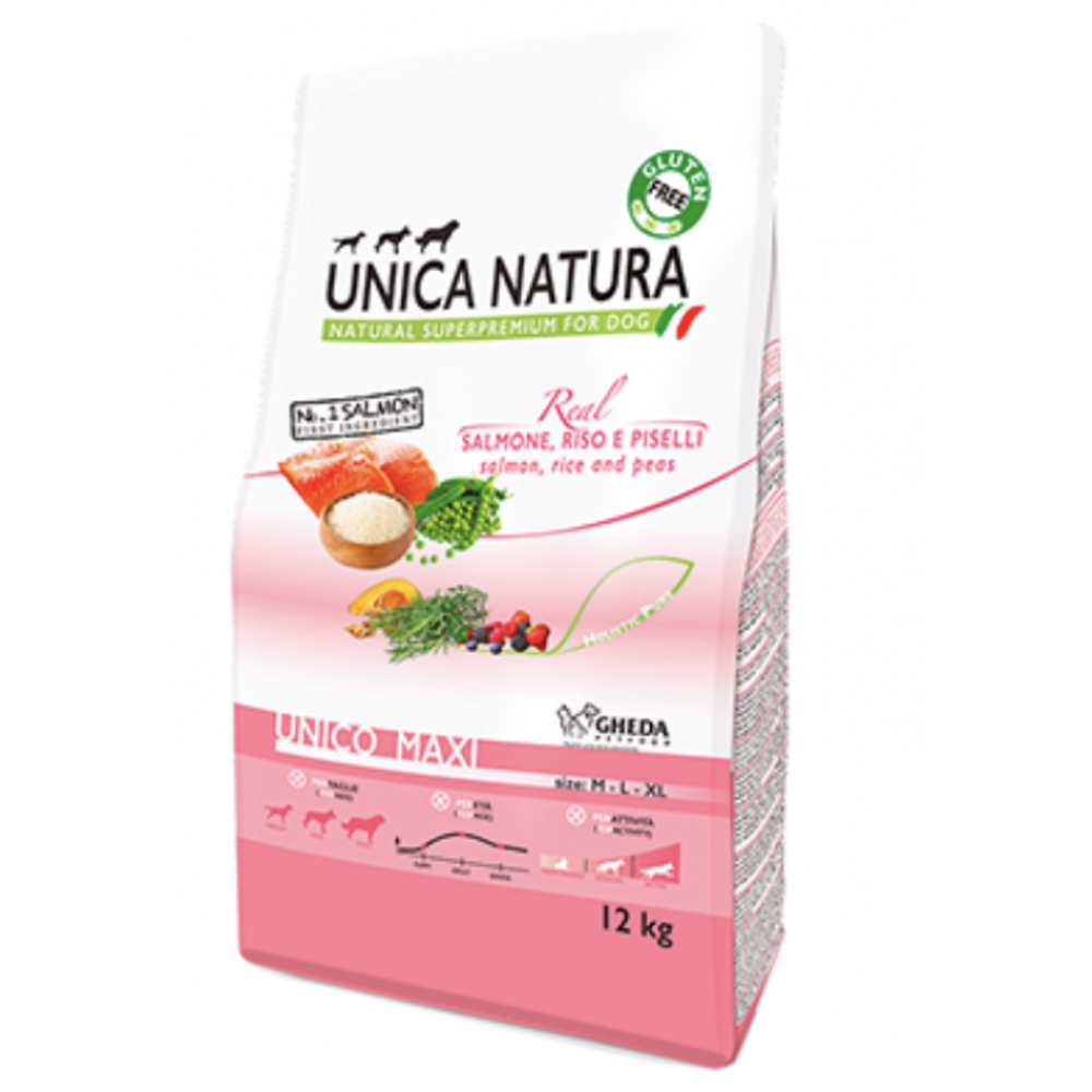Unica Natura Maxi (лосось, рис, горох)