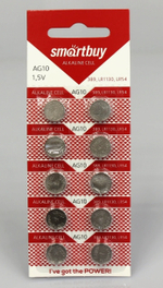 Батарейка Smartbuy AG10 LR54 LR1130 1шт