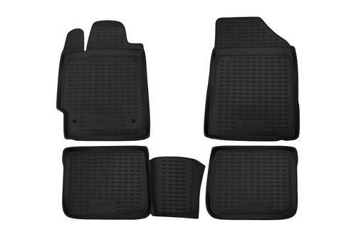 Коврики в салон для TOYOTA Camry (VI, VIr) XV40, 2006-2011, 4 шт. (Повышенная устойчивость, повышенная износосто FORMAT.48.02.210K