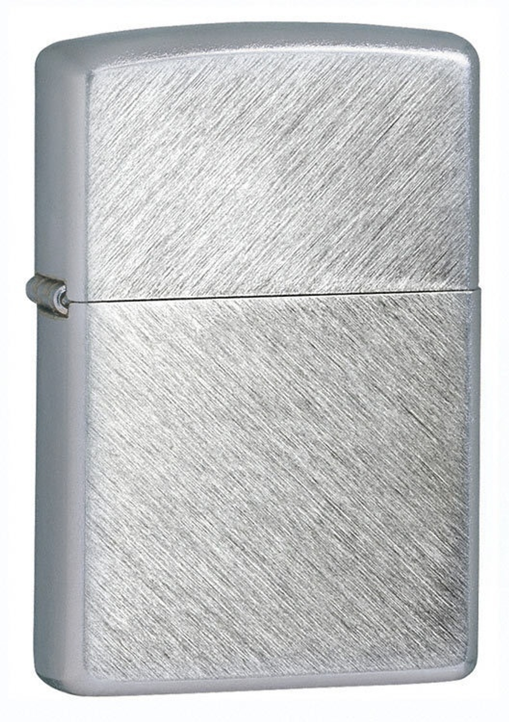 Зажигалка Zippo с покрытием Herringbone Sweep, латунь/сталь, серебристая, матовая, 36x12x56