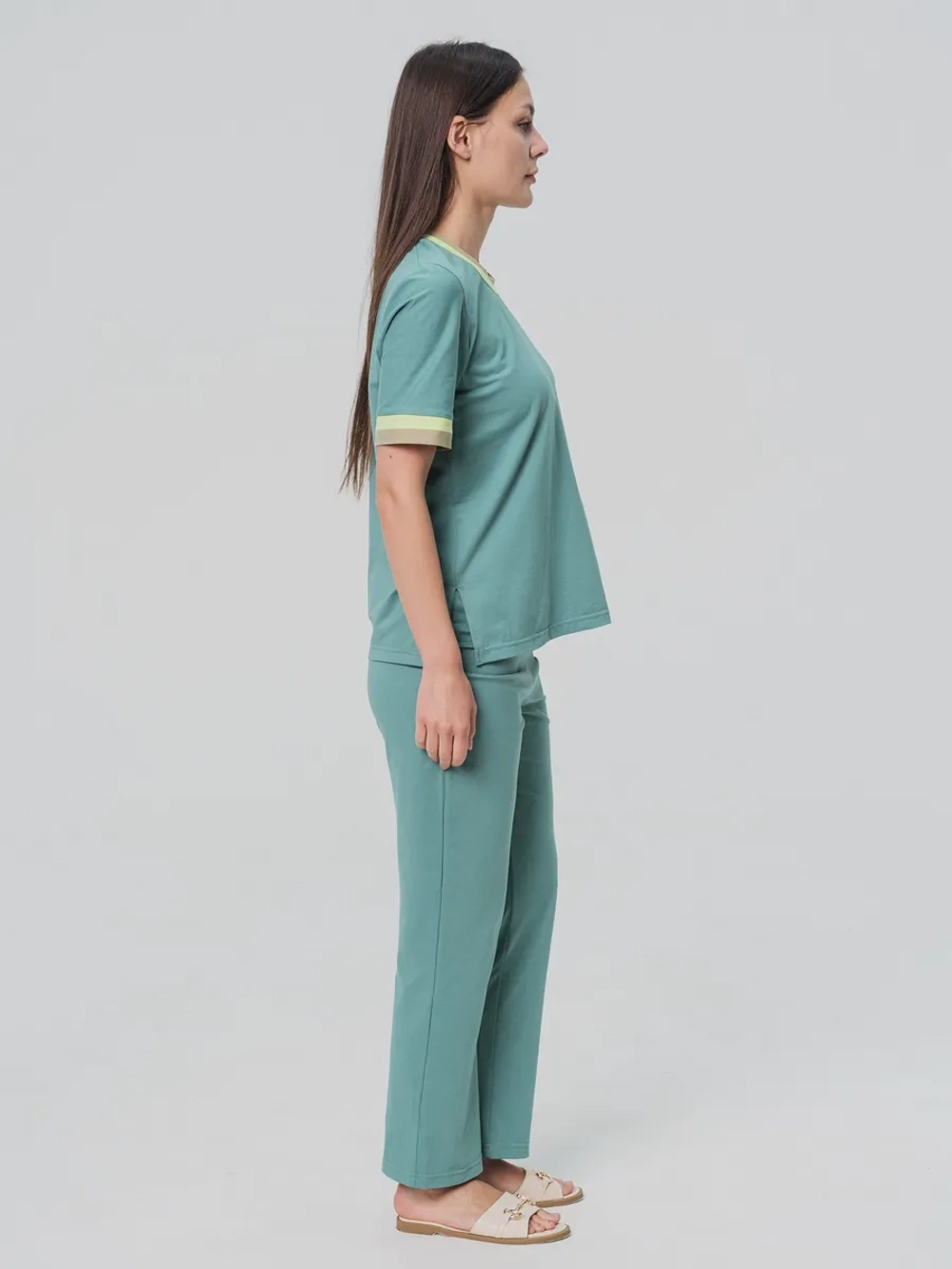 Пижама штаны и футболка домашний костюм